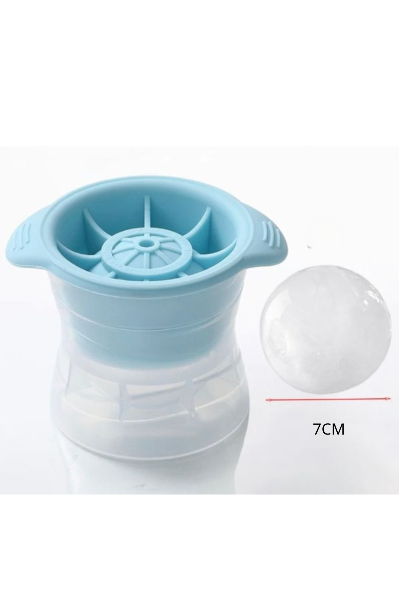 Molde de Hielo Esférico Redondo - Bola Para Bebidas, Whisky, Ginebra, Zumos