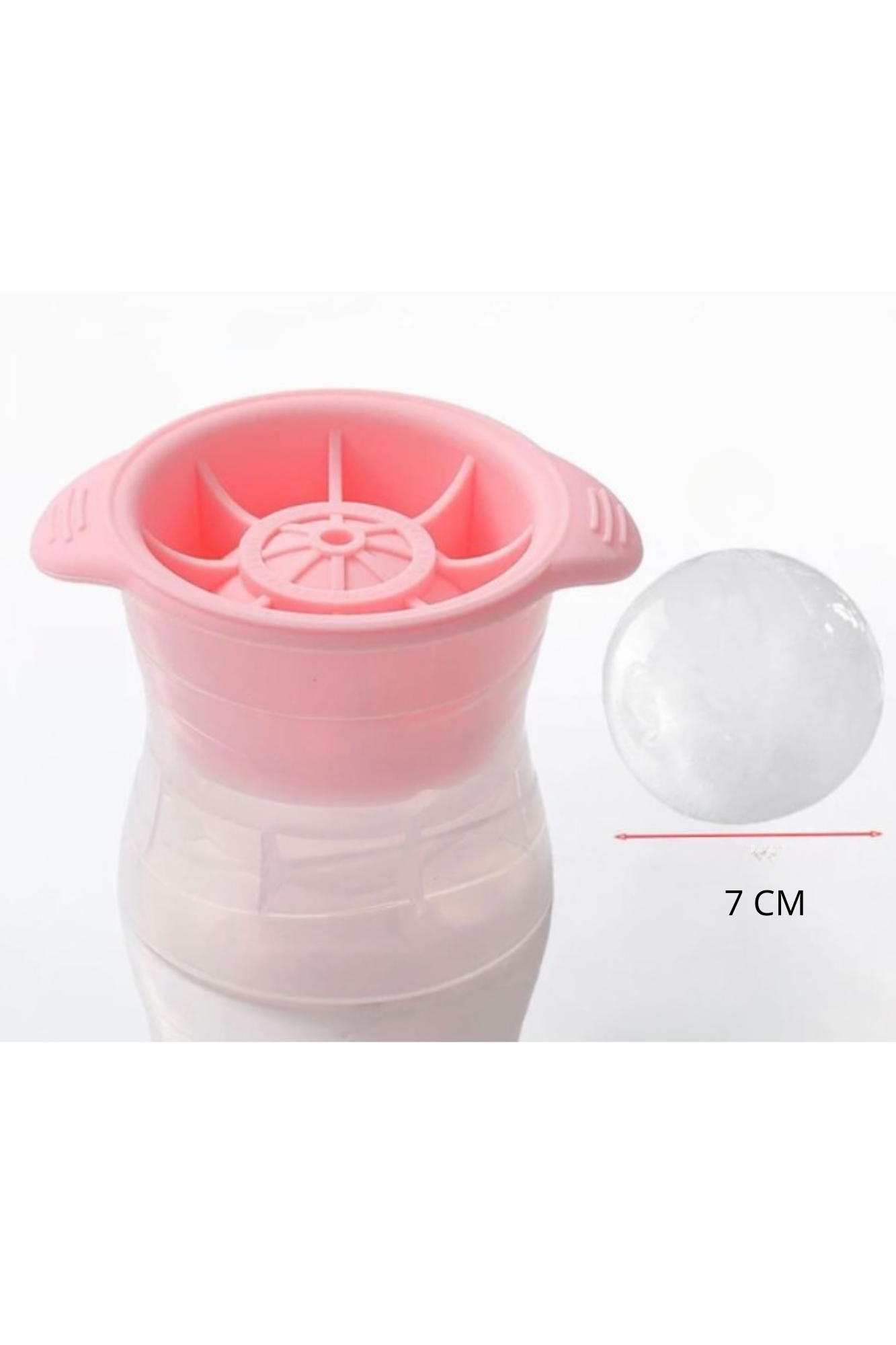 Molde de Hielo Esférico Redondo - Bola Para Bebidas, Whisky, Ginebra, Zumos