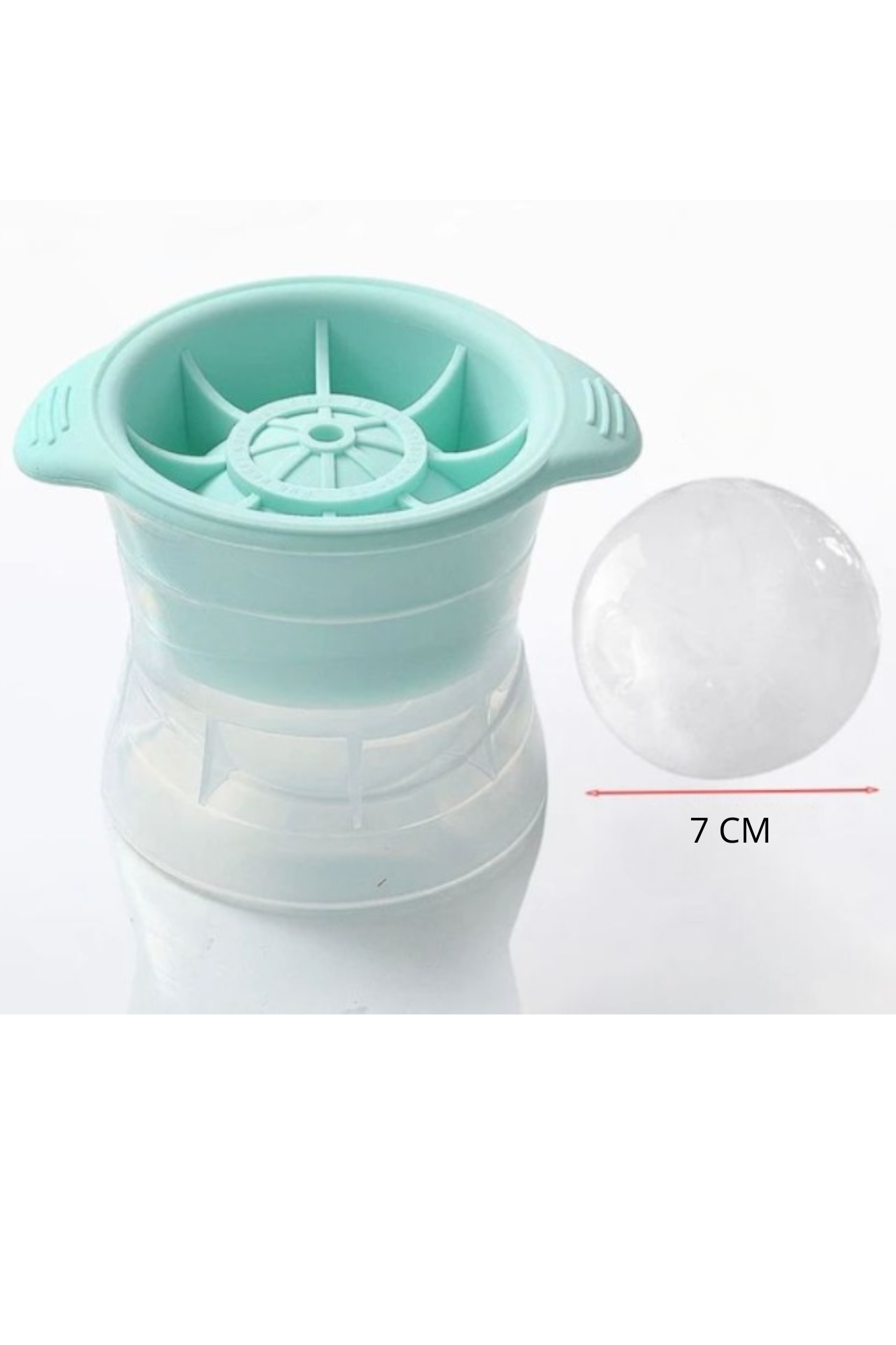 Molde de Hielo Esférico Redondo - Bola Para Bebidas, Whisky, Ginebra, Zumos