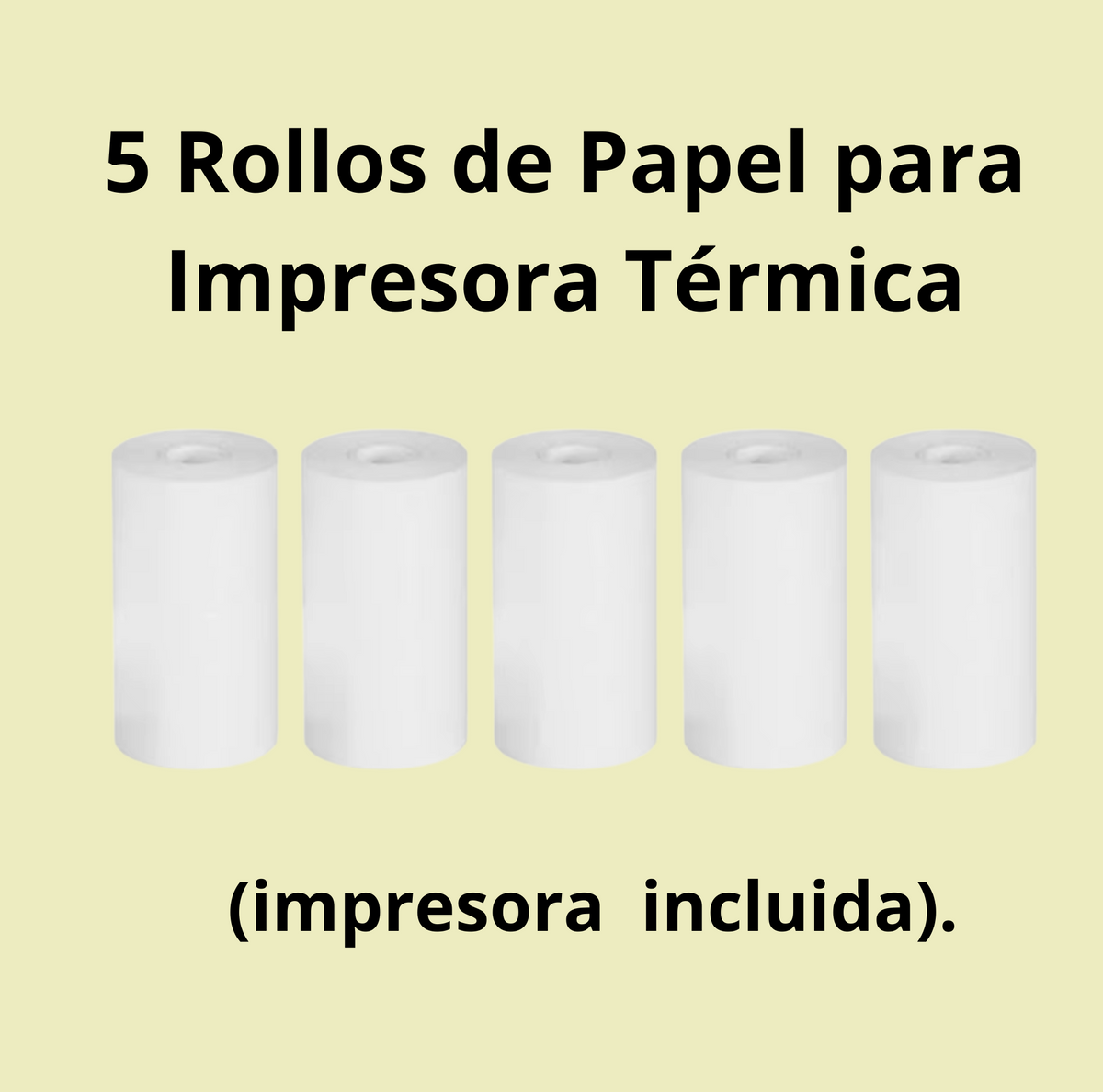 MINI IMPRESORA CON 5 ROLLOS