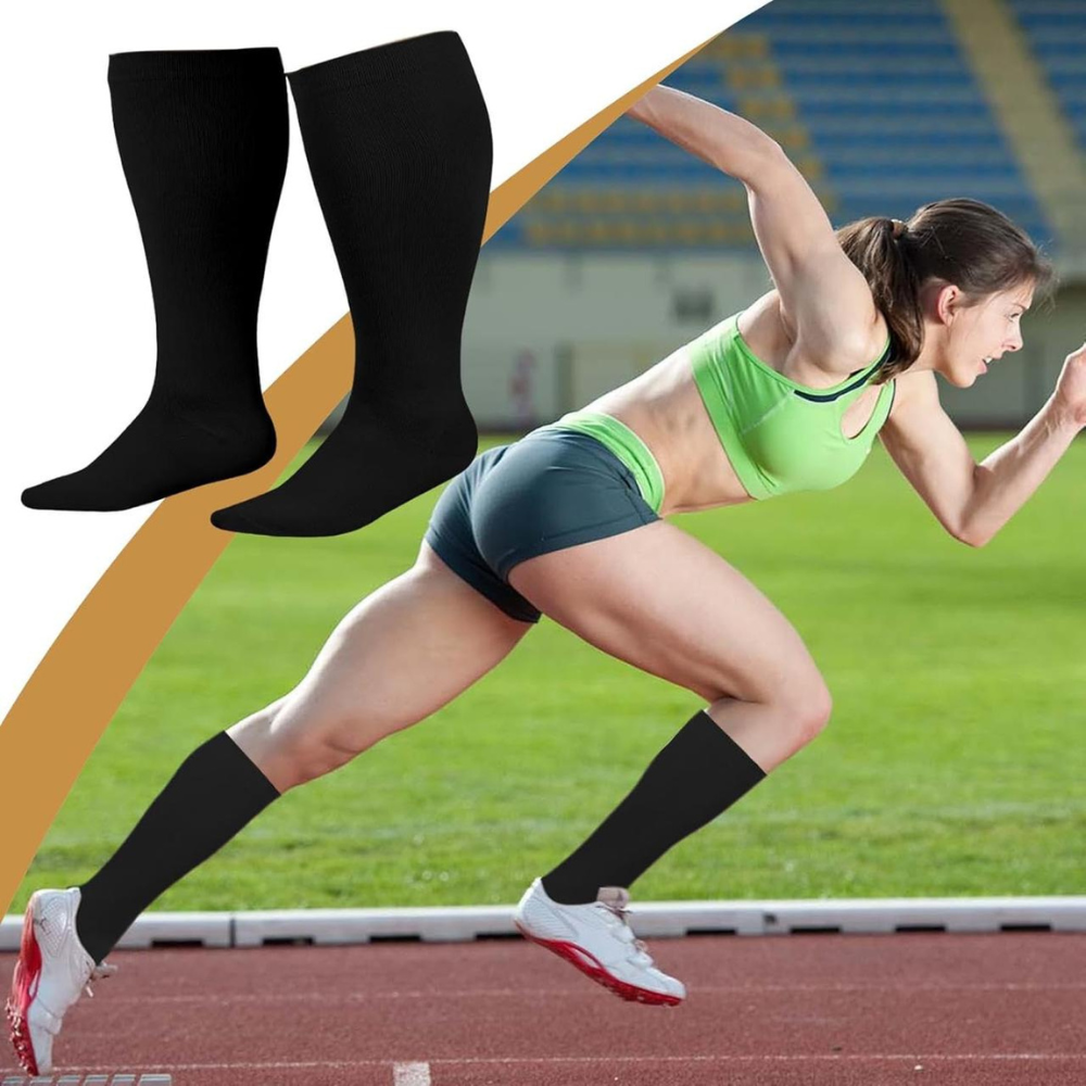 Medias de Compresión con Punta Abierta