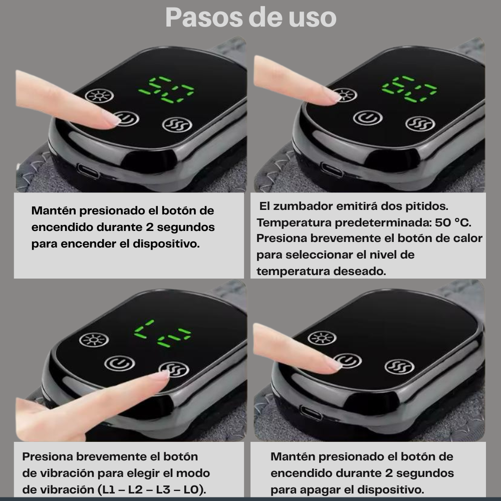 Calor y Vibración Crea tu propio kit 2 de relajación con el Masajeador y otros productos