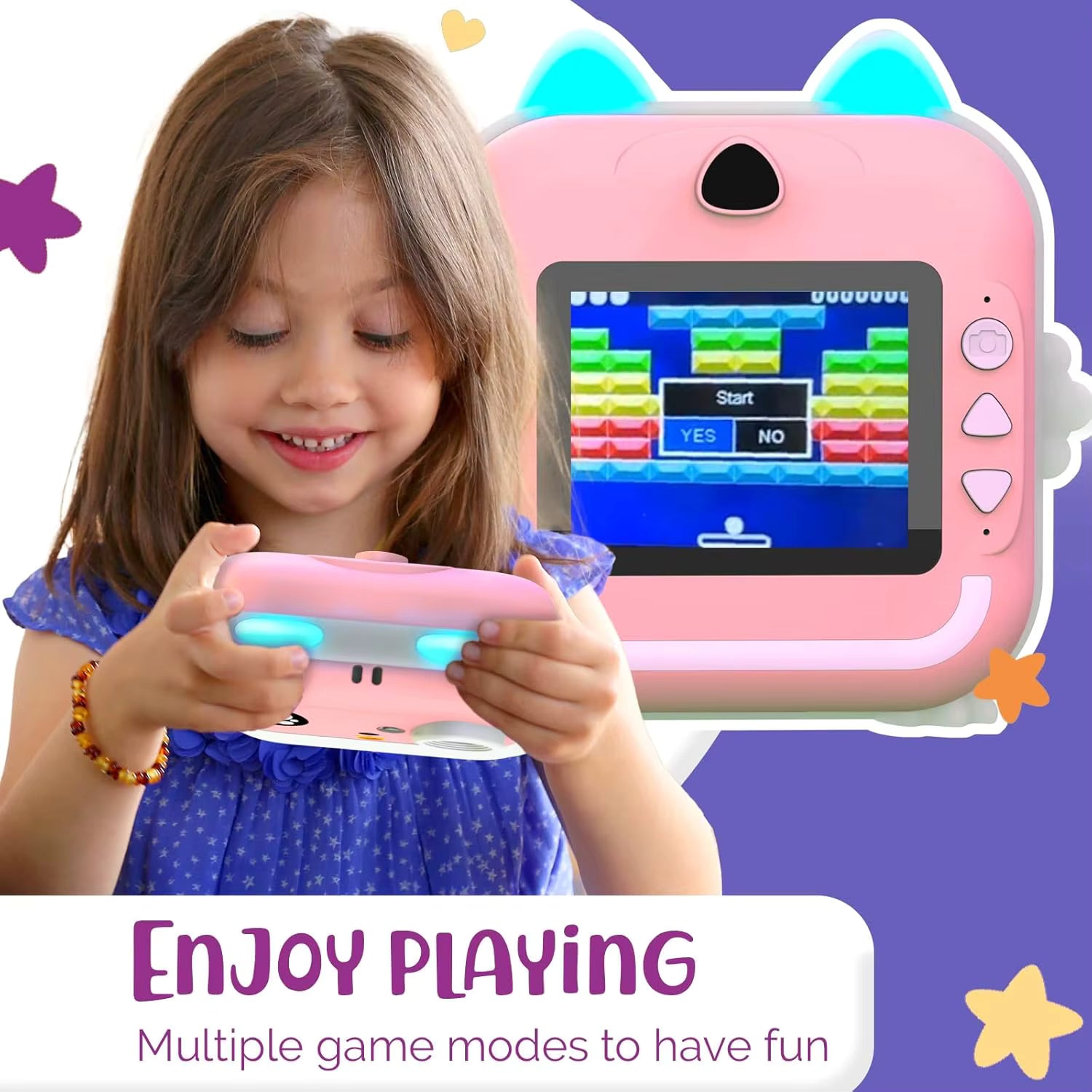 Cámara Infantil con Impresión Instantánea 1080P