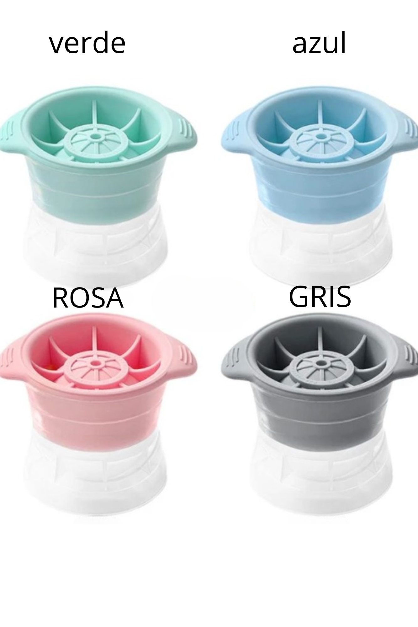 Molde de Hielo Esférico Redondo - Bola Para Bebidas, Whisky, Ginebra, Zumos