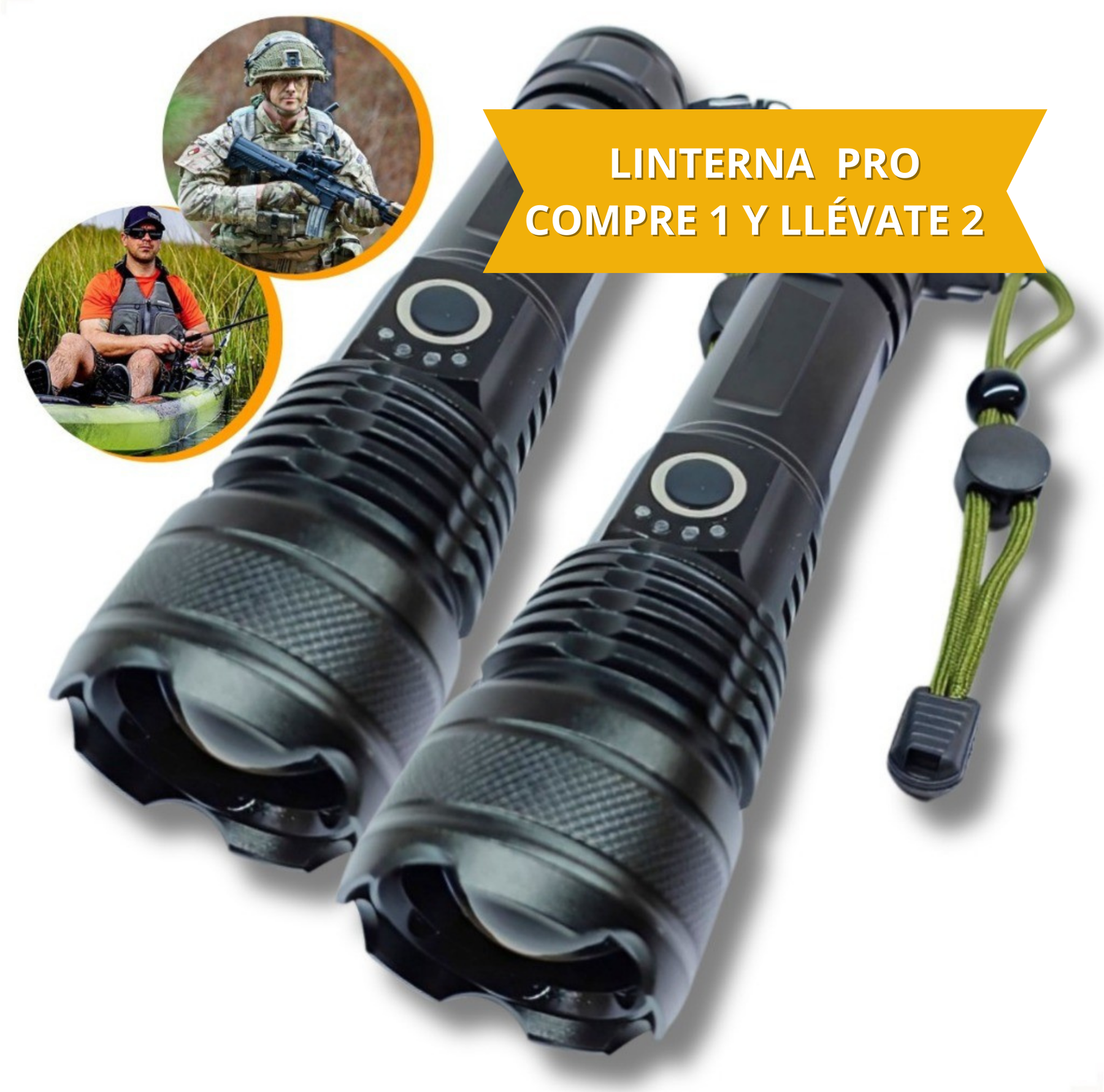 🌧️COMPRE 1 Y LLÉVATE 2,3  LINTERNA  PRO USB RECARGABLE 🔦