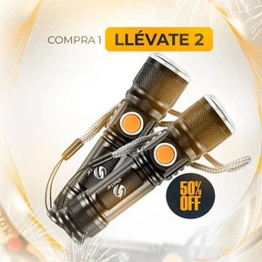 🌧️COMPRE 1 Y LLÉVATE 2,3  LINTERNA  PRO USB RECARGABLE 🔦