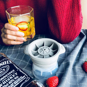 Molde de Hielo Esférico Redondo - Bola Para Bebidas, Whisky, Ginebra, Zumos